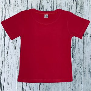 Boys Red Blank Shirts