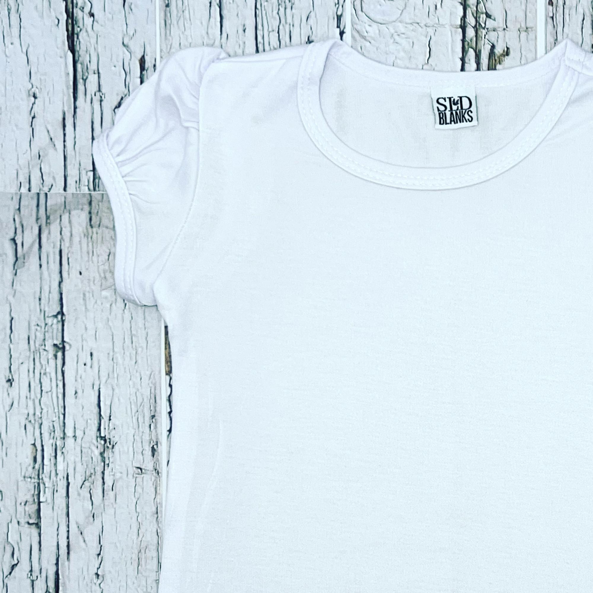 Girls Polyester Puff Sleeve Blanks - Image 4