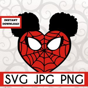 Afro Spider Valentine Instant Download