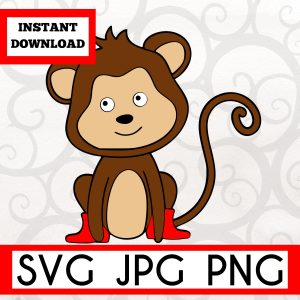 Monkey Boots SVG Instant Download