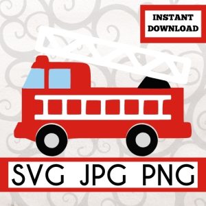 Fire Truck Instant Download