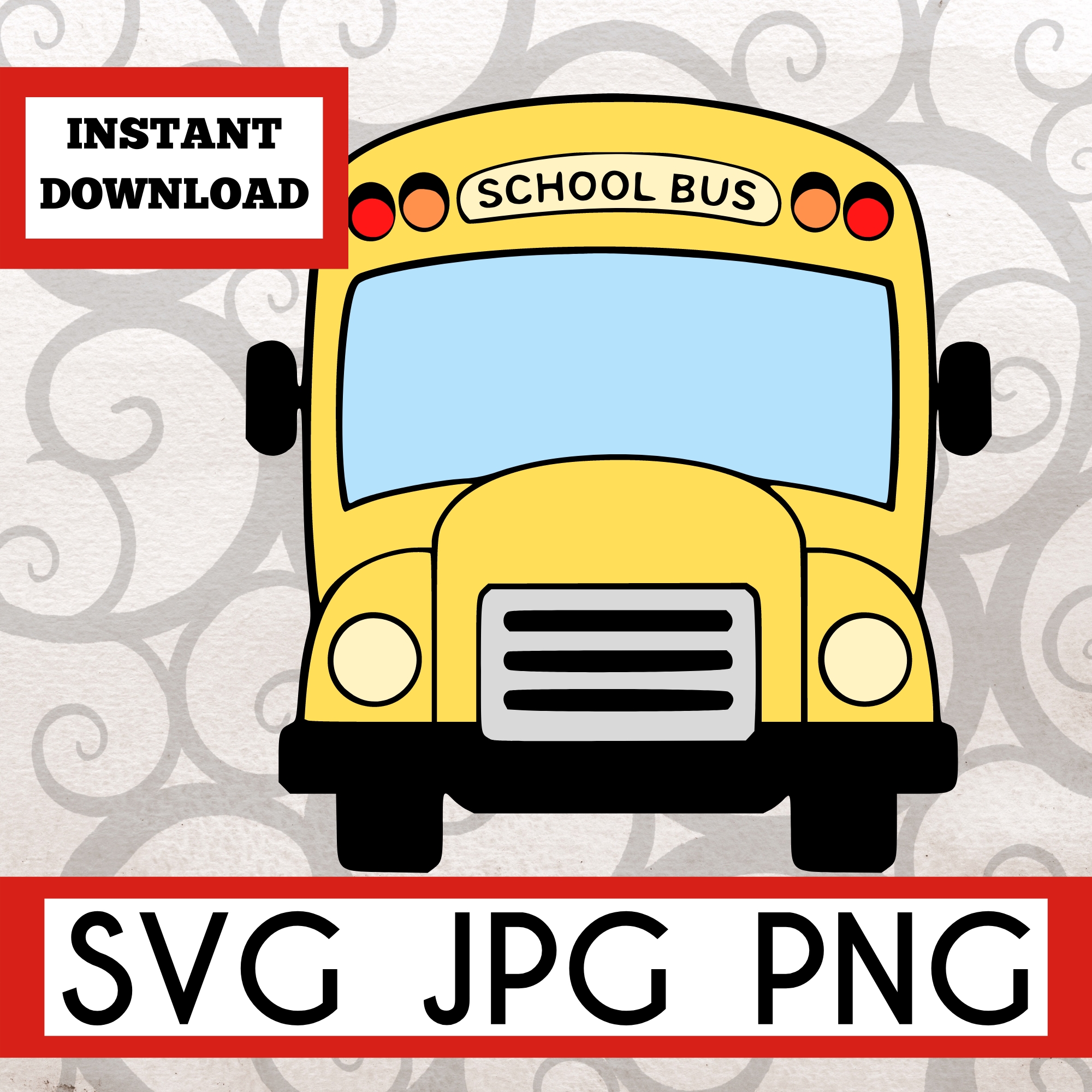 School Bus Instant Download