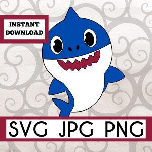 Baby Boy Shark Instant Download