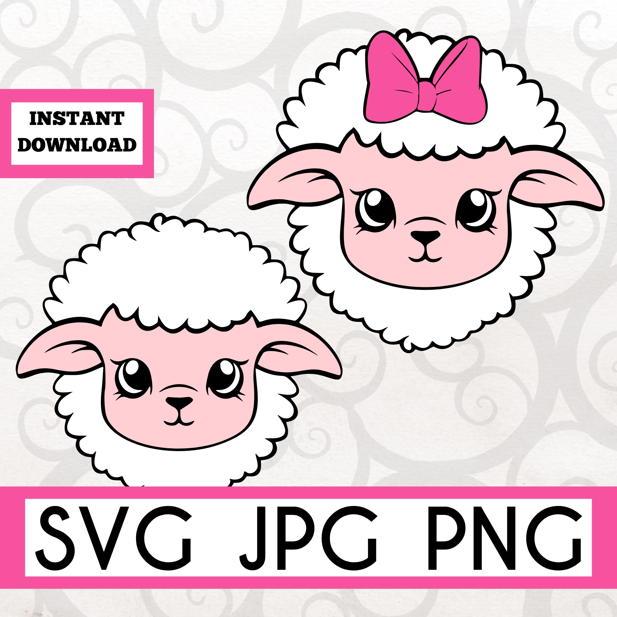 Baby Lamb Collection Instant Download