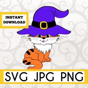 Witchy Cat Instant Download